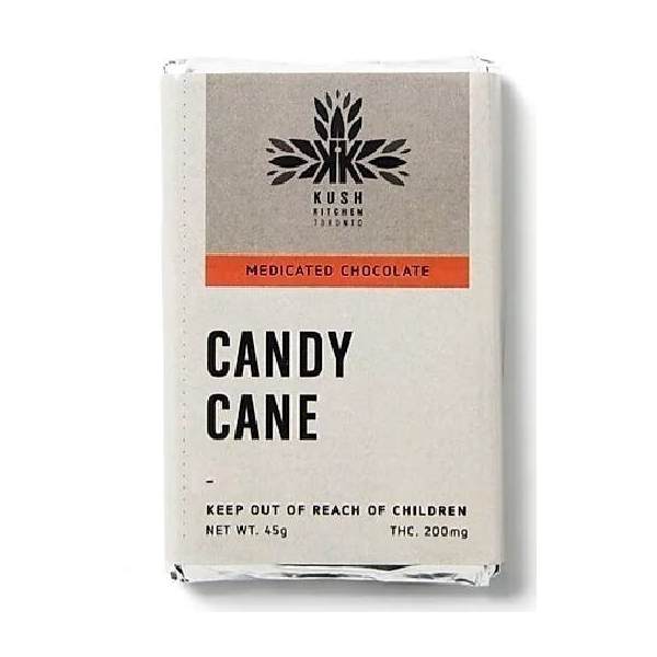 kush kitchens candy cane chocolate bar
