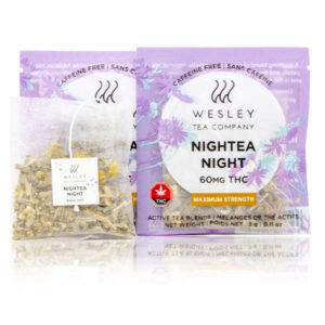 wesley night tea package and tea bag