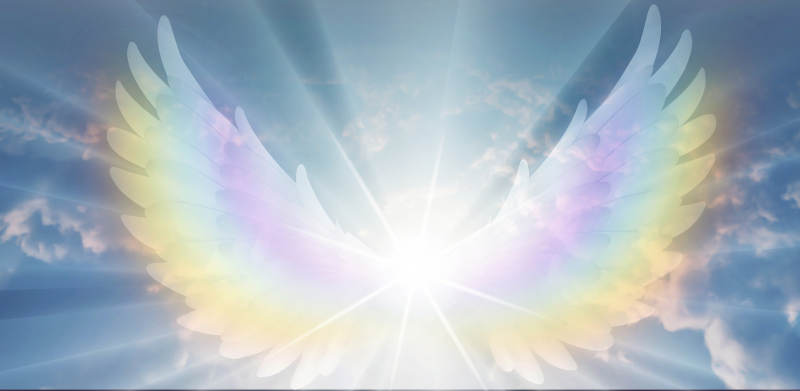 angel wings in the sky