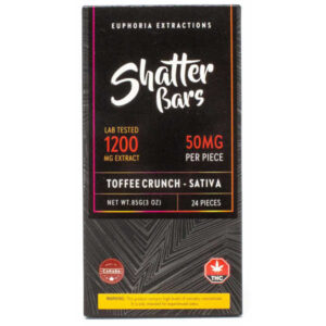 shatter bars 1200 mg tofee crunch sativa