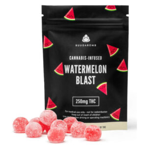 buudabomb watermelon blast thc gummy package
