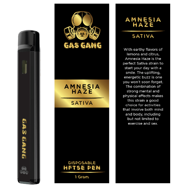 gas gang amnesia haze sativa vape pen